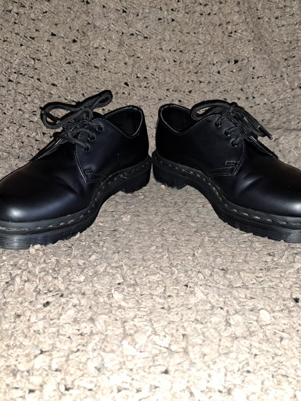 DR. MARTENS-DOC MARTENS 1461 Mono Smooth Black Leather Oxford-Sz 37/6-Near Mint - Picture 4 of 8